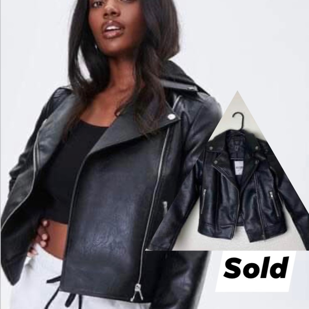 Jacket: black faux fur